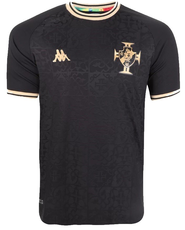 Camisa Goleiro III Vasco da Gama 2022 2023 Kappa oficial Preta